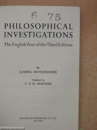 Philosophical Investigations