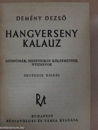 Hangverseny kalauz