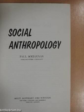 Social Anthropology