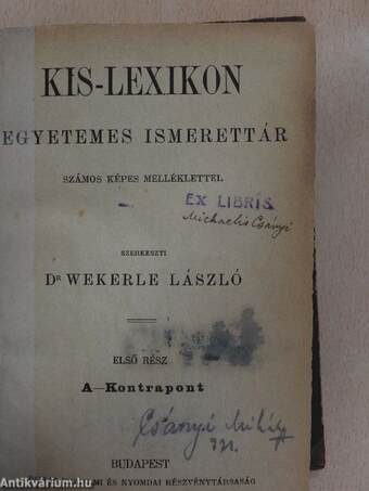 Kis-Lexikon I-II.