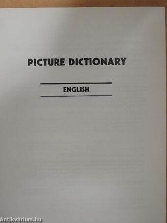 The Cartoon Picture Dictionary