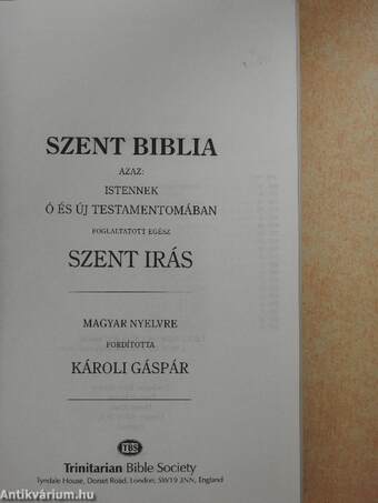 Szent Biblia