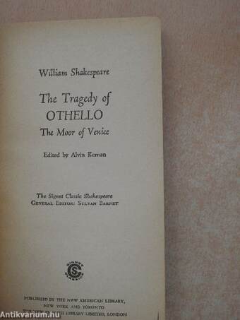 The Tragedy of Othello - The Moor of Venice