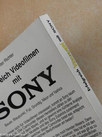 Erfolgreich Videofilmen mit Sony