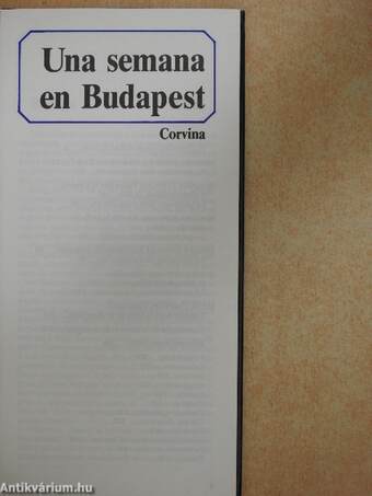 Una semana en Budapest