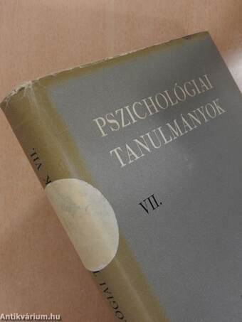 Pszichológiai tanulmányok VII.