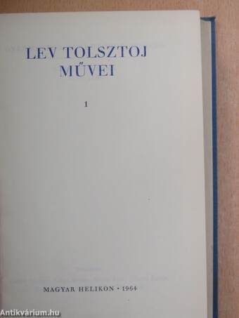 Lev Tolsztoj művei 1-10.