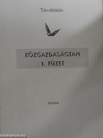 Közgazdaságtan 1. füzet