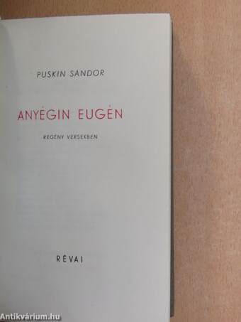 Anyégin Eugén