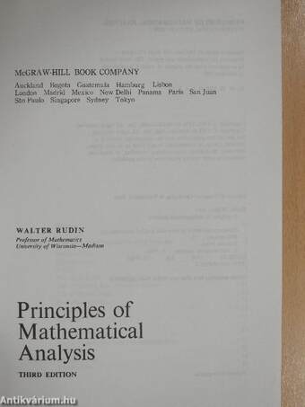 Principles of Mathematical Analysis