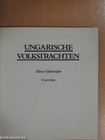 Ungarische volkstrachten