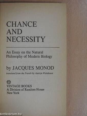 Chance and Necessity