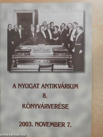 A Nyugat Antikvárium 8. könyvárverése