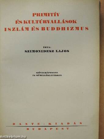 Primitív és kultúrvallások, iszlám és buddhizmus (rossz állapotú)