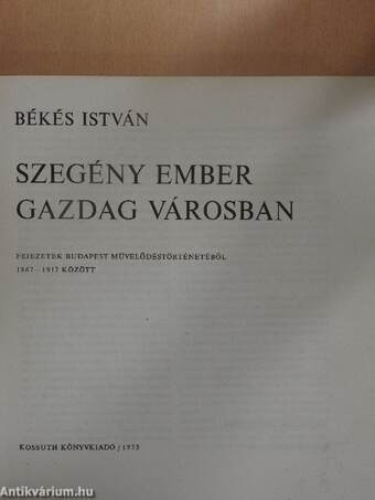 Szegény ember gazdag városban