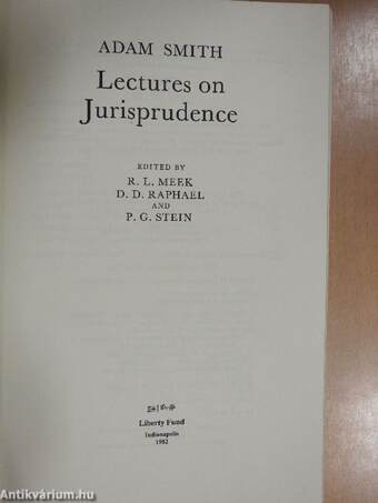 Lectures on Jurisprudence