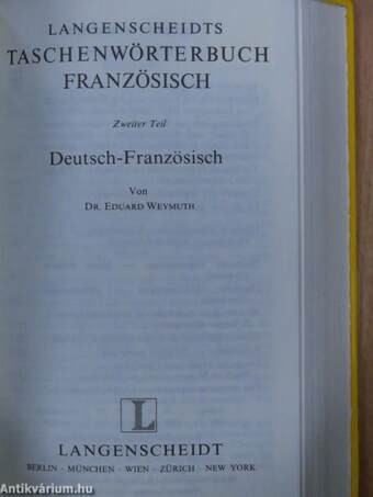 Langenscheidts Taschenwörterbuch Französisch