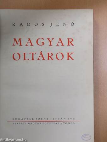 Magyar oltárok