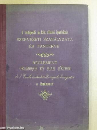 A Budapesti Állami Ipariskola szervezeti szabályzata/A Budapesti Állami Ipariskolában az építő iparosok számára rendezett téli tanfolyam szervezeti szabályzata