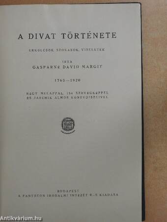 A divat története II.