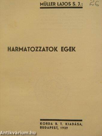 Harmatozzatok egek