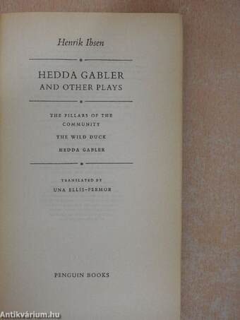 Hedda Gabler and Other Plays