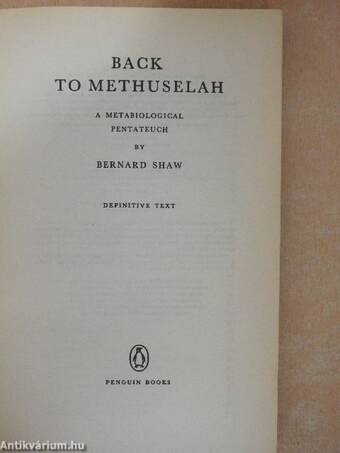 Back to Methuselah