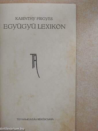 Együgyü lexikon