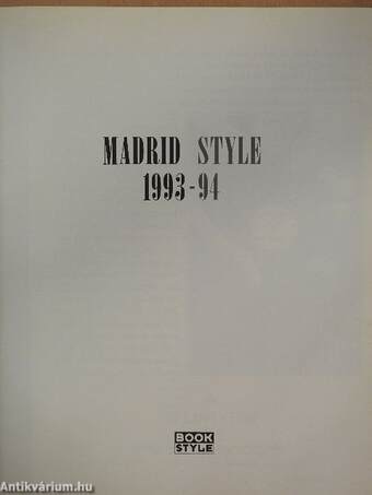 Madrid Style 1993-94