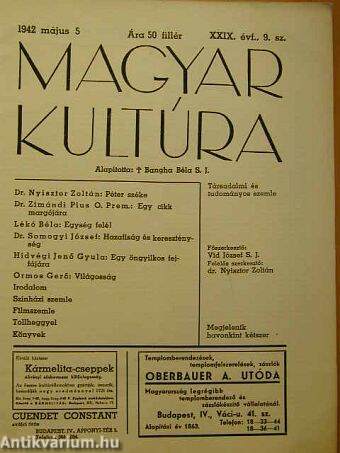Magyar Kultúra 1942. május 5.