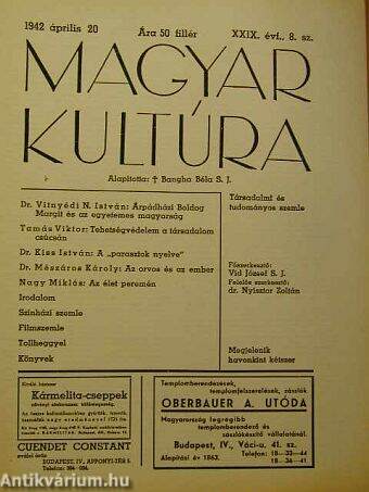 Magyar Kultúra 1942. április 20.