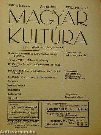 Magyar Kultúra 1942. március 5.