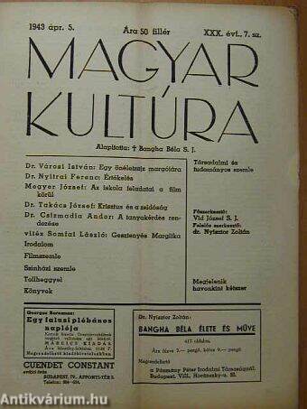 Magyar Kultúra 1943. április 5.