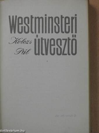 Westminsteri útvesztő