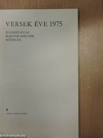 Versek éve 1975