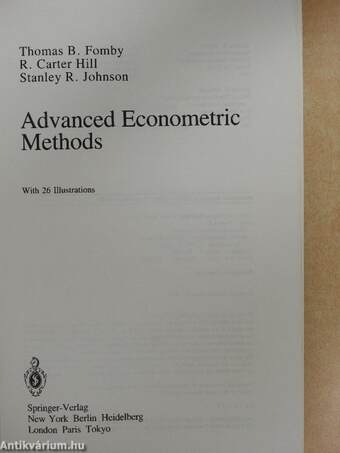 Advanced Econometric Methods