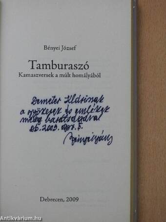 Tamburaszó (dedikált példány)