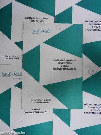 Műszaki-gazdasági tájékoztató a világ gyógyszeriparáról 1999. (nem teljes évfolyam)