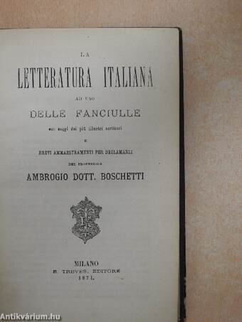 La Letteratura Italiana