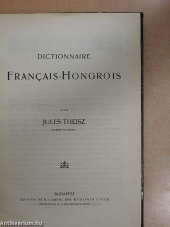 Dictionnaire Francais-Hongrois