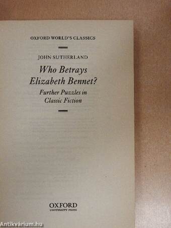 Who Betrays Elizabeth Bennet?