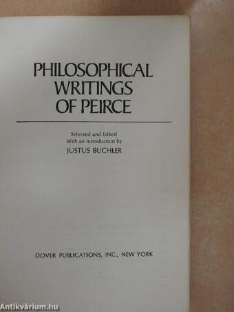 Philosophical Writings of Peirce