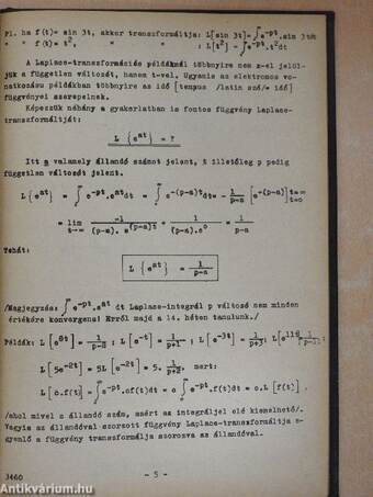 Laplace - transzformáció