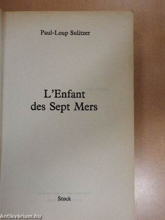 L'Enfant des Sept Mers