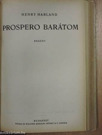 A szép Giovanna/Prospero barátom/A kísértet