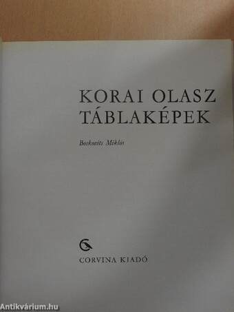 Korai olasz táblaképek