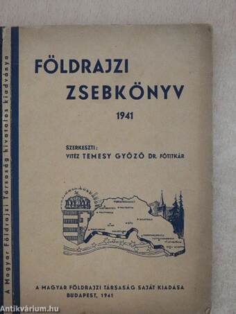 Földrajzi zsebkönyv 1941.