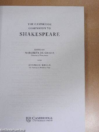 The Cambridge Companion to Shakespeare