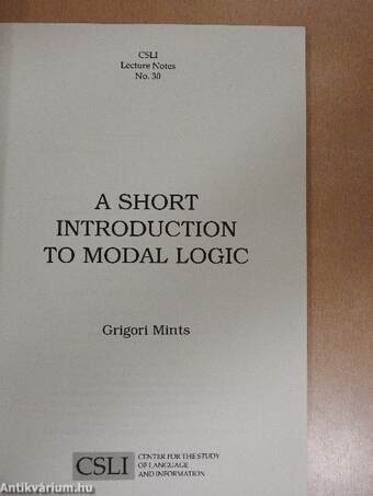 A Short Introduction to Modal Logic