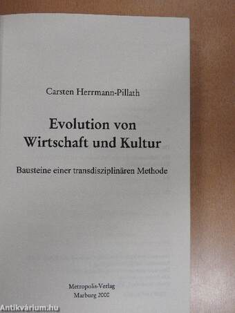 Evolution von Wirtschaft und Kultur